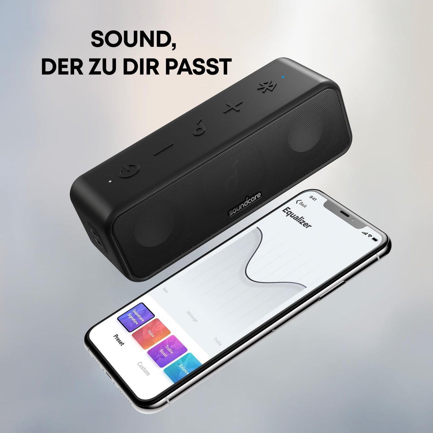 A3117 Bluetooth Lautsprecher mit PartyCast & BassUp, black