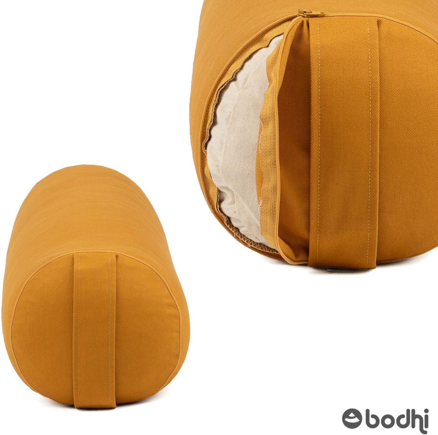 Waschbares Yoga Bolster, honig-gelb