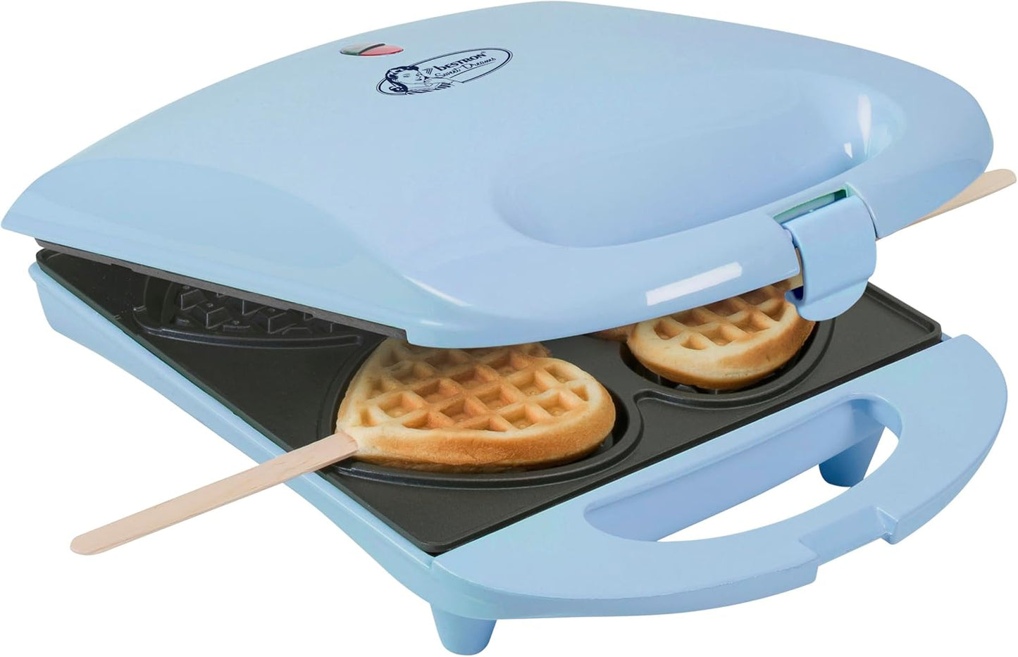Herzform-Waffelmaker, Blau
