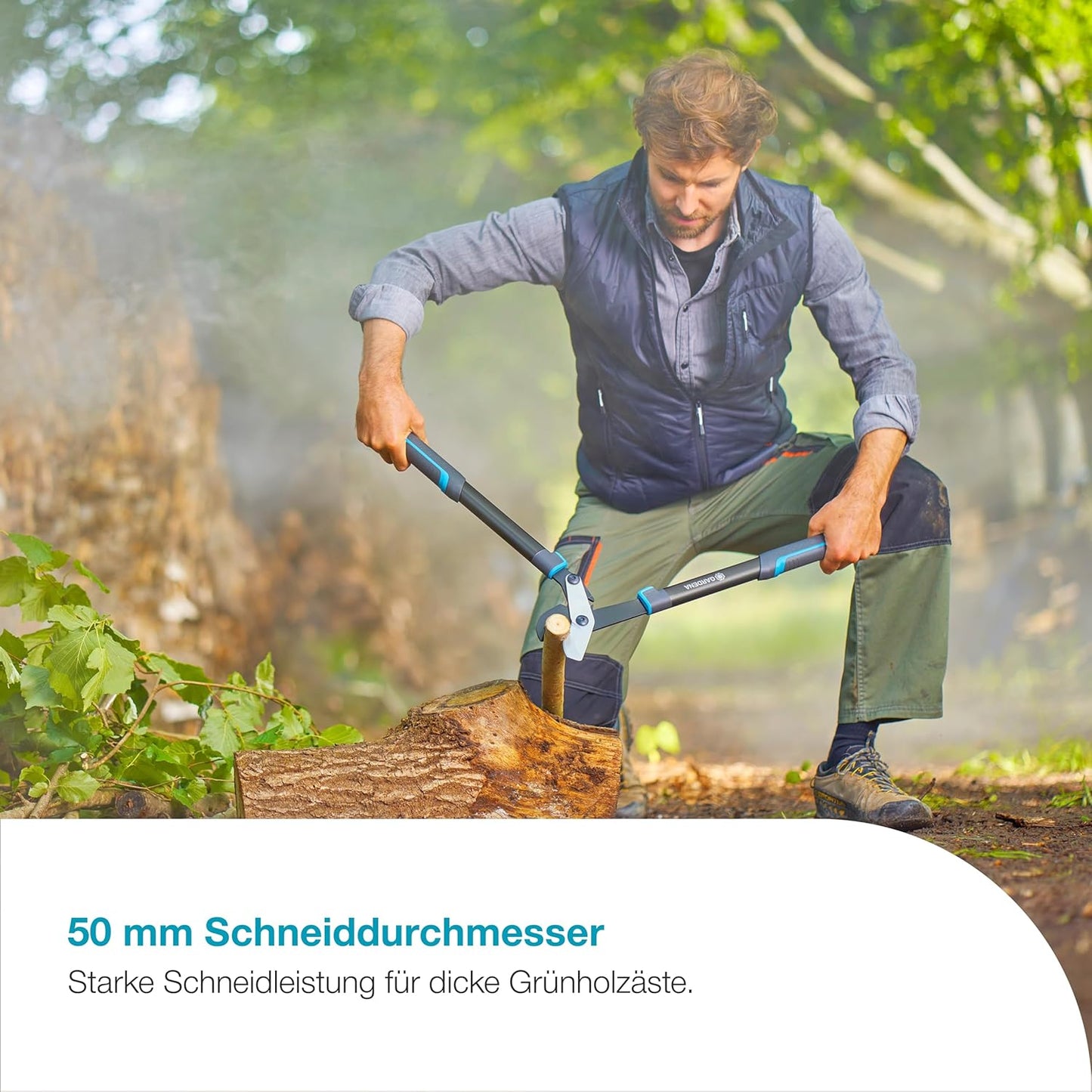EnergyCut Pro S Astschere, Länge 60cm Frisches Holz Ast Ø 5cm