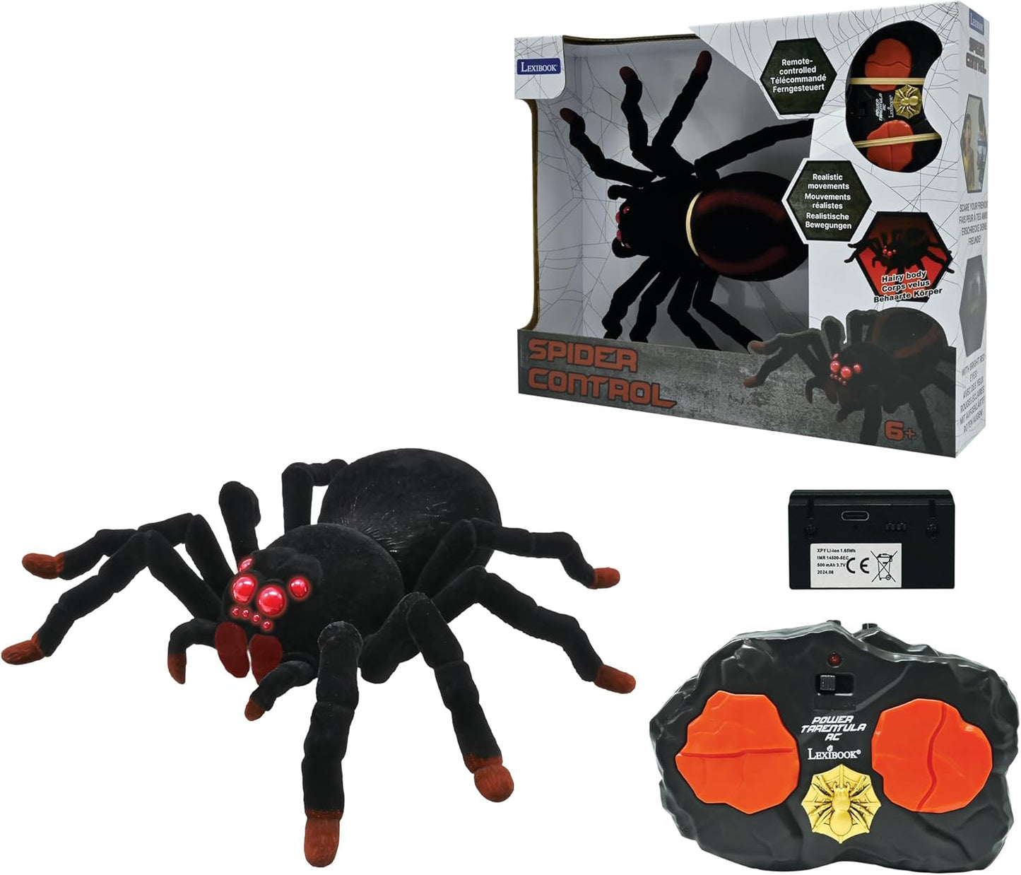 Tarentula realistische ferngesteuerte Spinne mit Lichteffekte, SPIDER01