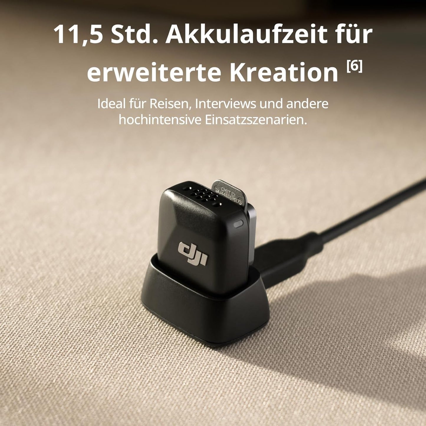 Mic Mini Lavalier-Mikrofon-Set, 300 m Reichweite, 2 Sender + 1 Handy-Empfänger, Mic Mini (2 Sender + 1 Handy-Empfänger) Standard