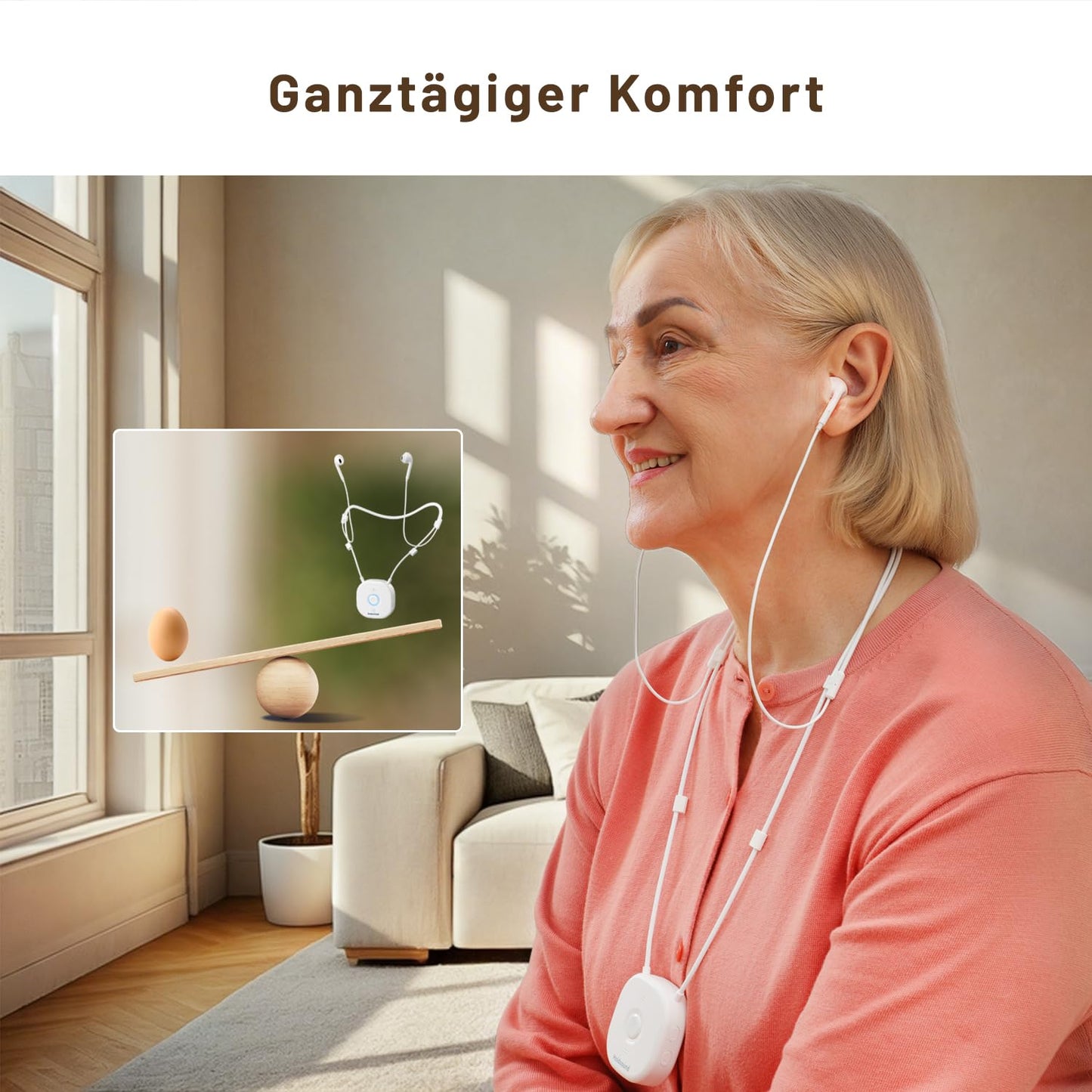 Funkkopfhörer für TV, Milchweiss