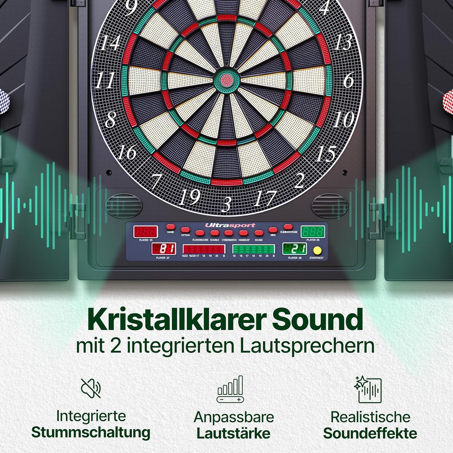 Elektrisches Dartboard, Dartboard mit Türen