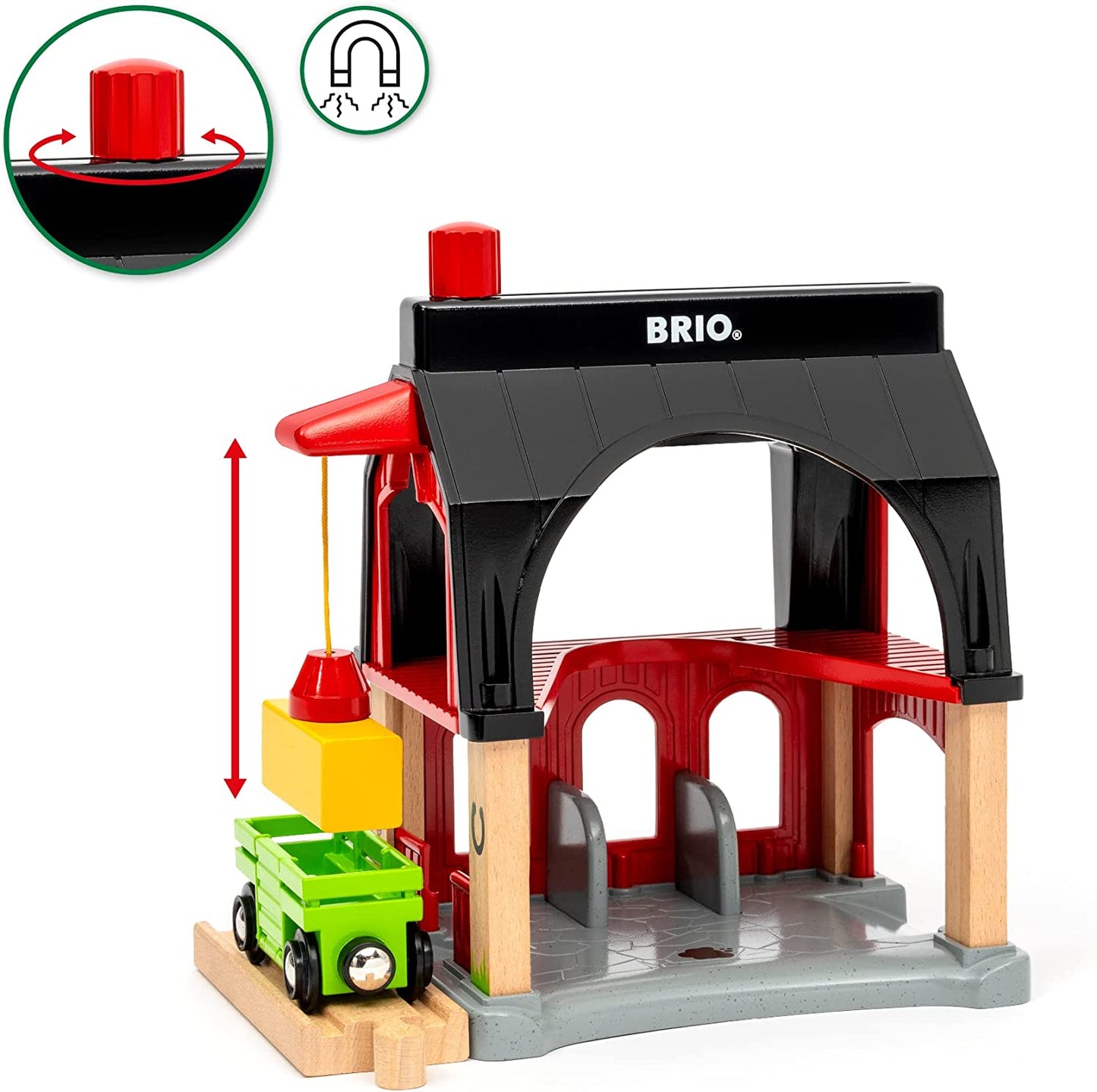 World Tierscheune mit Heuwaggon, Spielgebäude