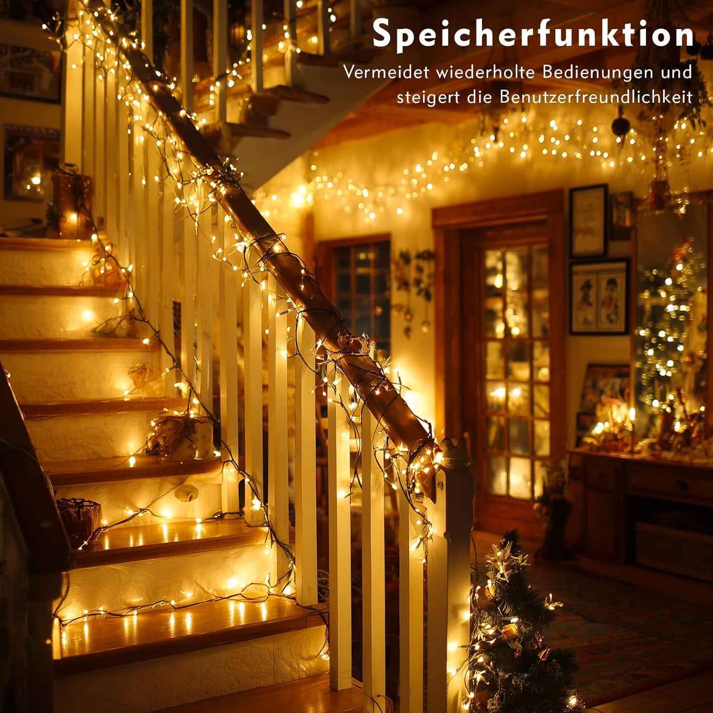 Lichterkette mit Timer, 40m, 40M 330LED