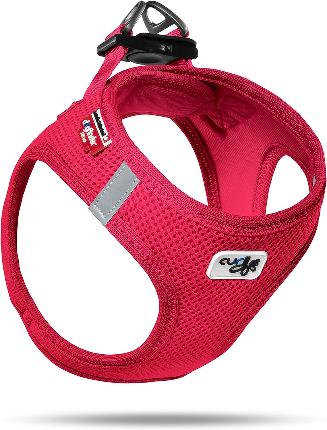 Hundegeschirr Vest Harness, ohne curli D-Ring Buckle, XL, Rot