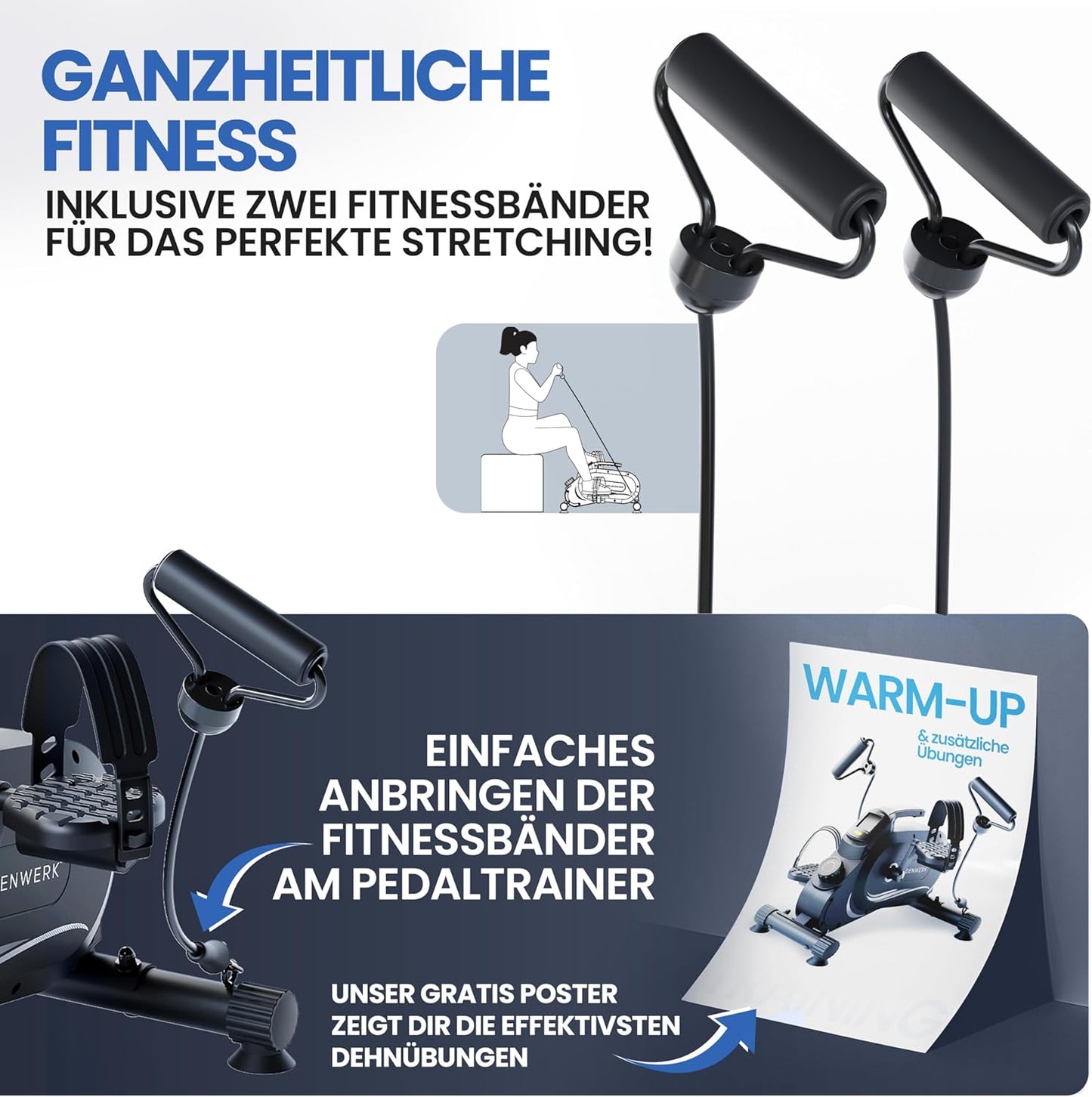 Pedaltrainer PRO Set - Arm- und Beintrainer für Zuhause