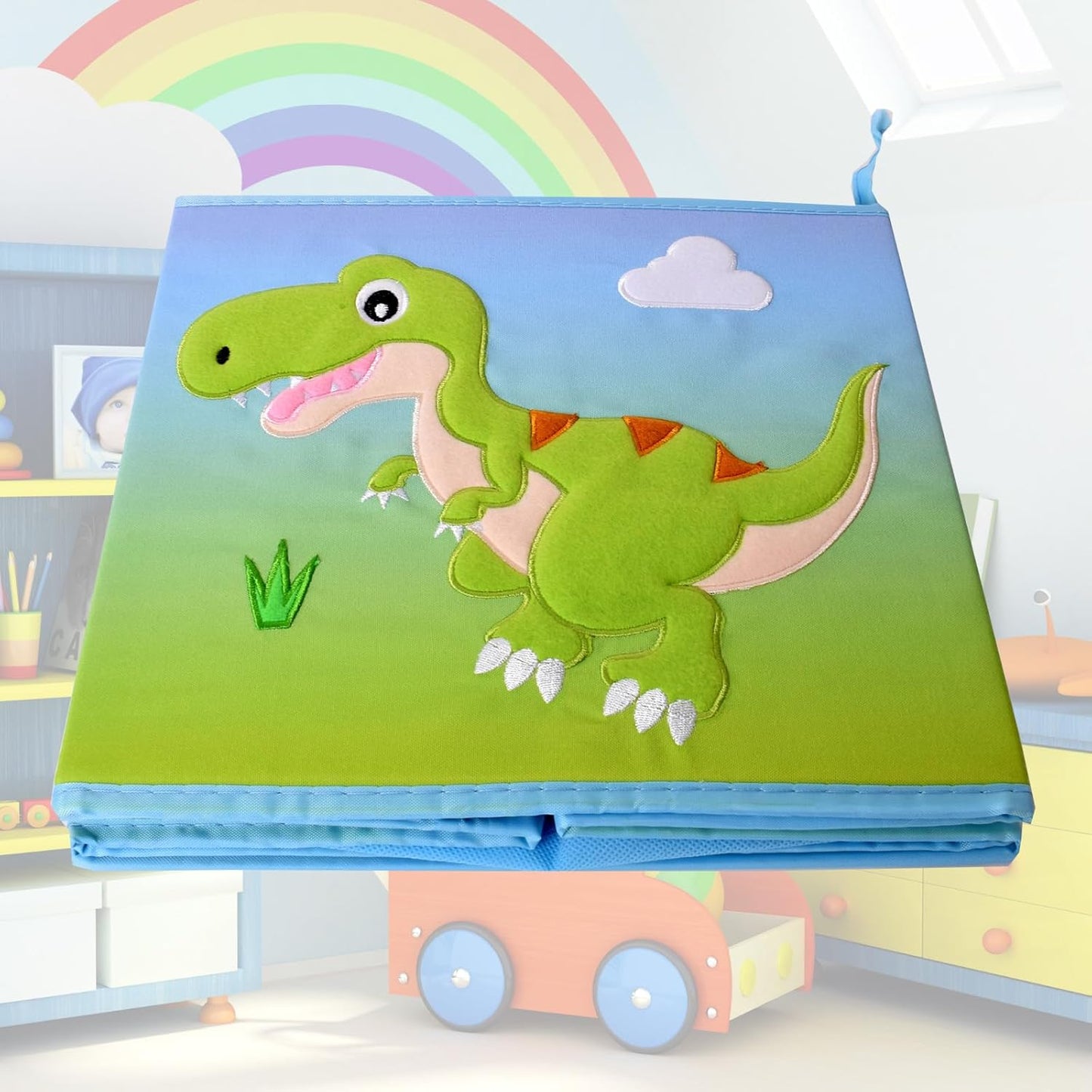 Dinosaurier Aufbewahrungsboxen-Set (4 Stück)