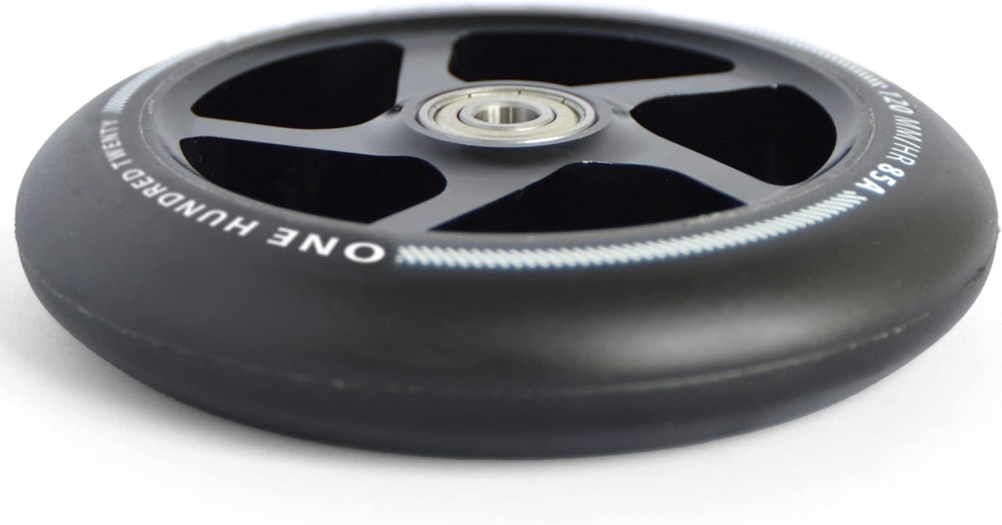 Stunt Scooter Ersatzräderset 120 mm, 120mm - Schwarz