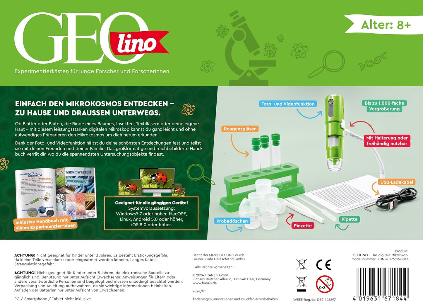 Digitales Mikroskop - Das grosse Entdecker-Set