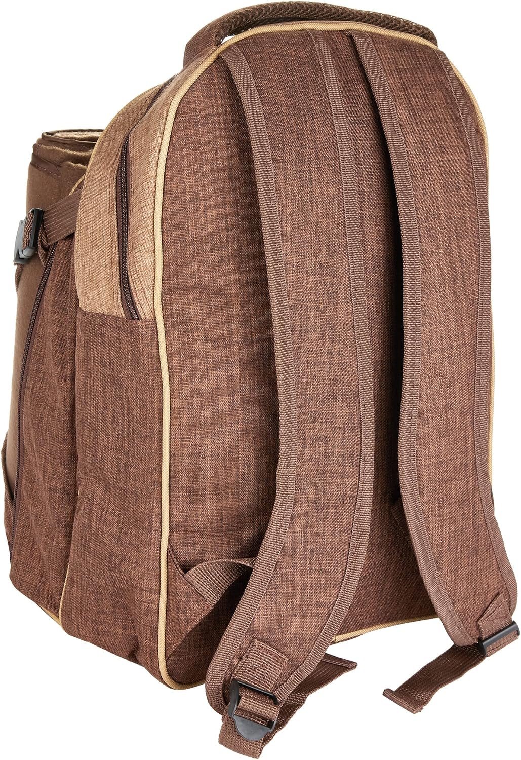 Picknickrucksack, Braun - 4 Personen