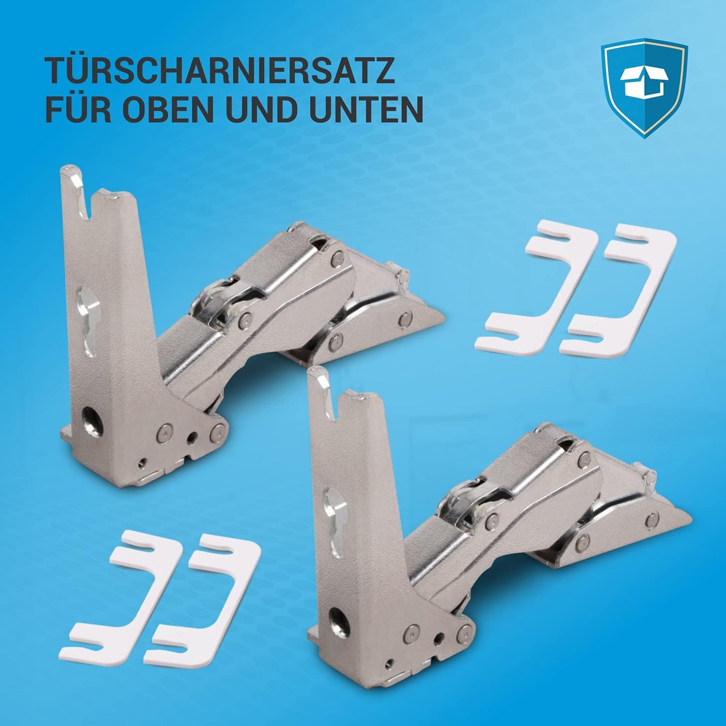 Türscharnier-Set für AEG und Küppersbusch Kühlschranke, Typ 3