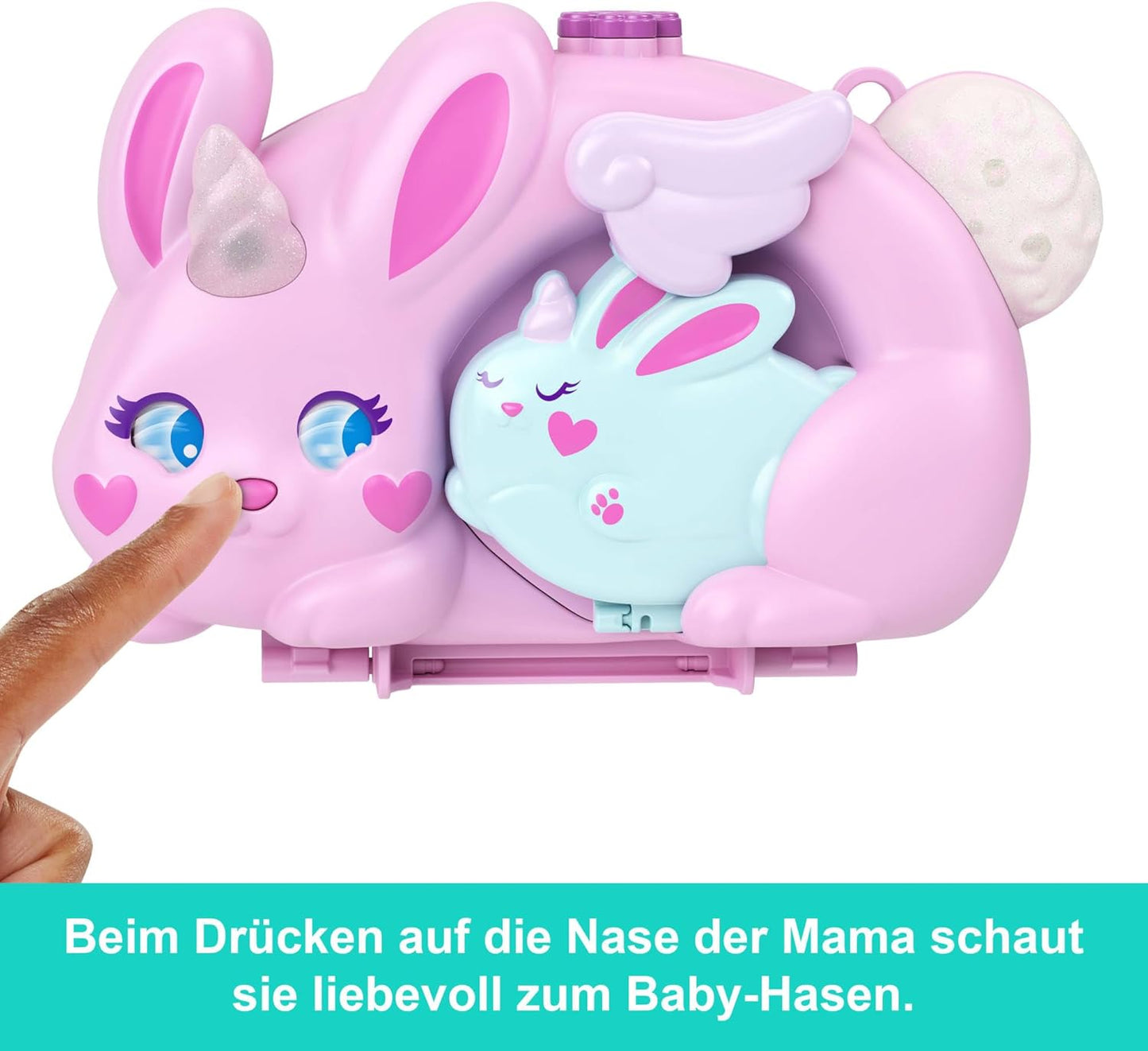 Baby und Häschenmama Schatulle JFT88, Rosa