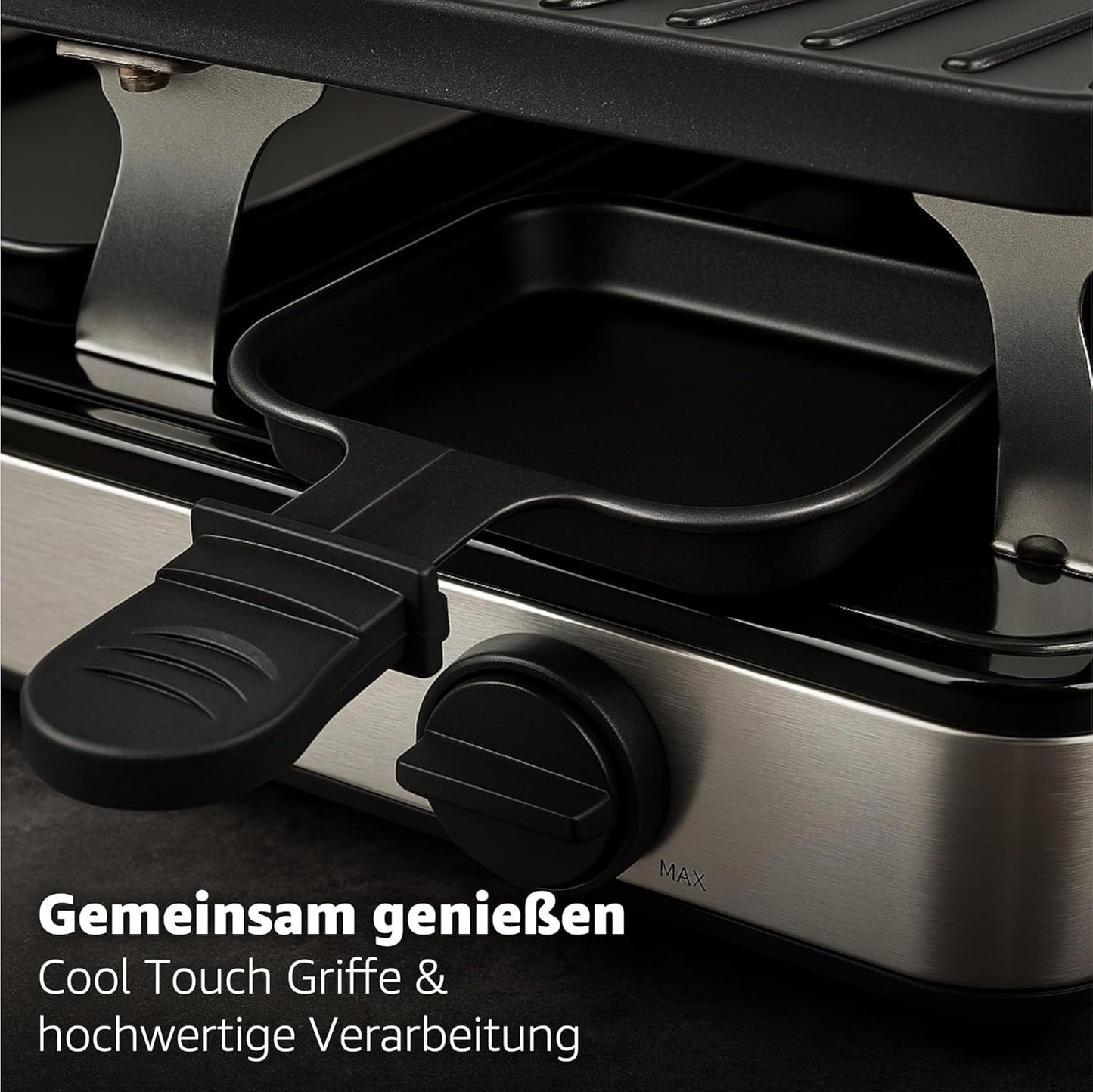 Fondue/Raclette Tischgrill-Set für 8 Personen, Fondue Set