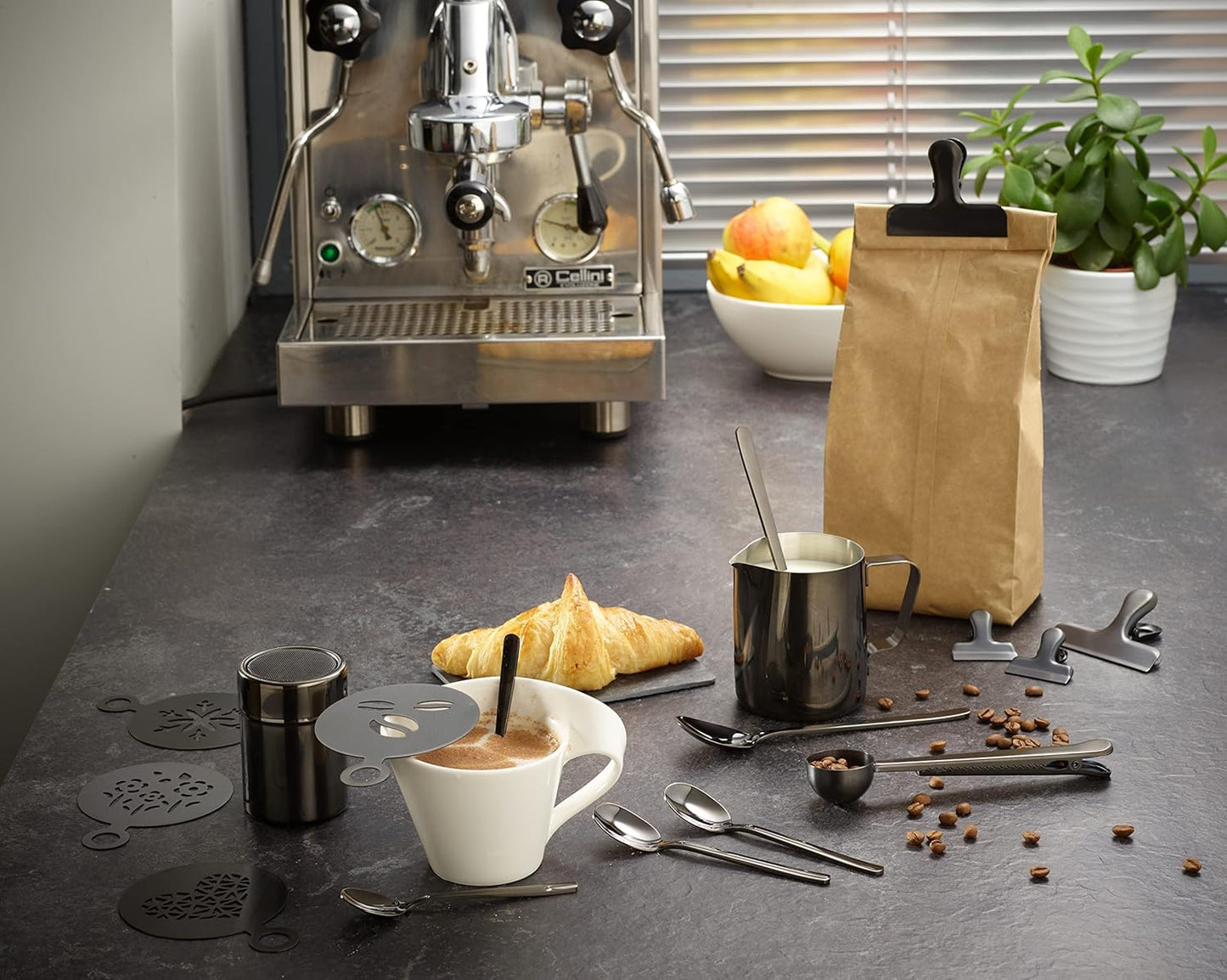 23-teiliges Kaffeezubehör-Set, Black-edition 350 ml