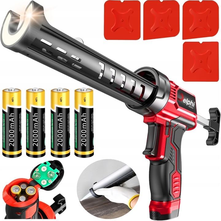 Kartuschenpresse, 330-600ml|Schwarz-akku