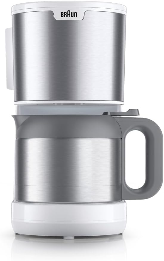 PurShine Filterkaffeemaschine KF1505WH, Thermokanne Weiss