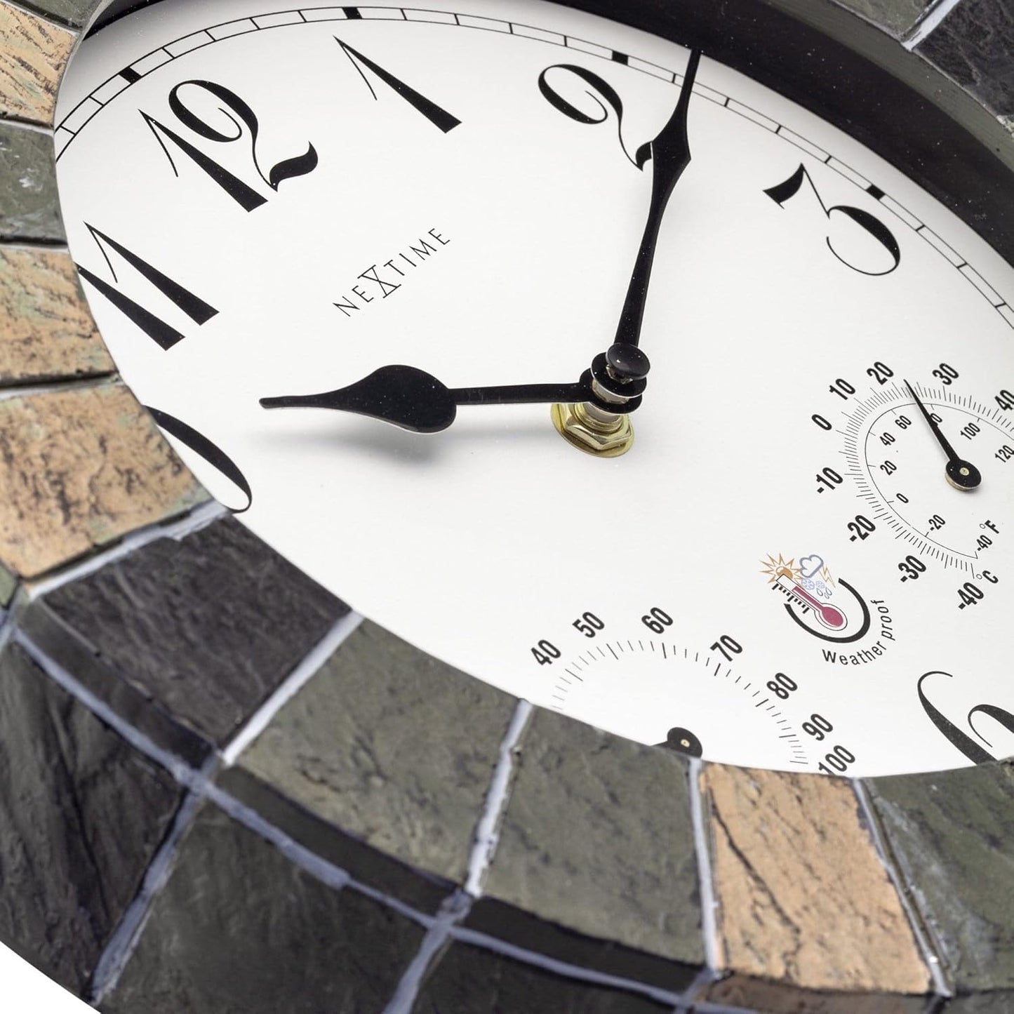 4311 Wanduhr Aster mit Wetterstation