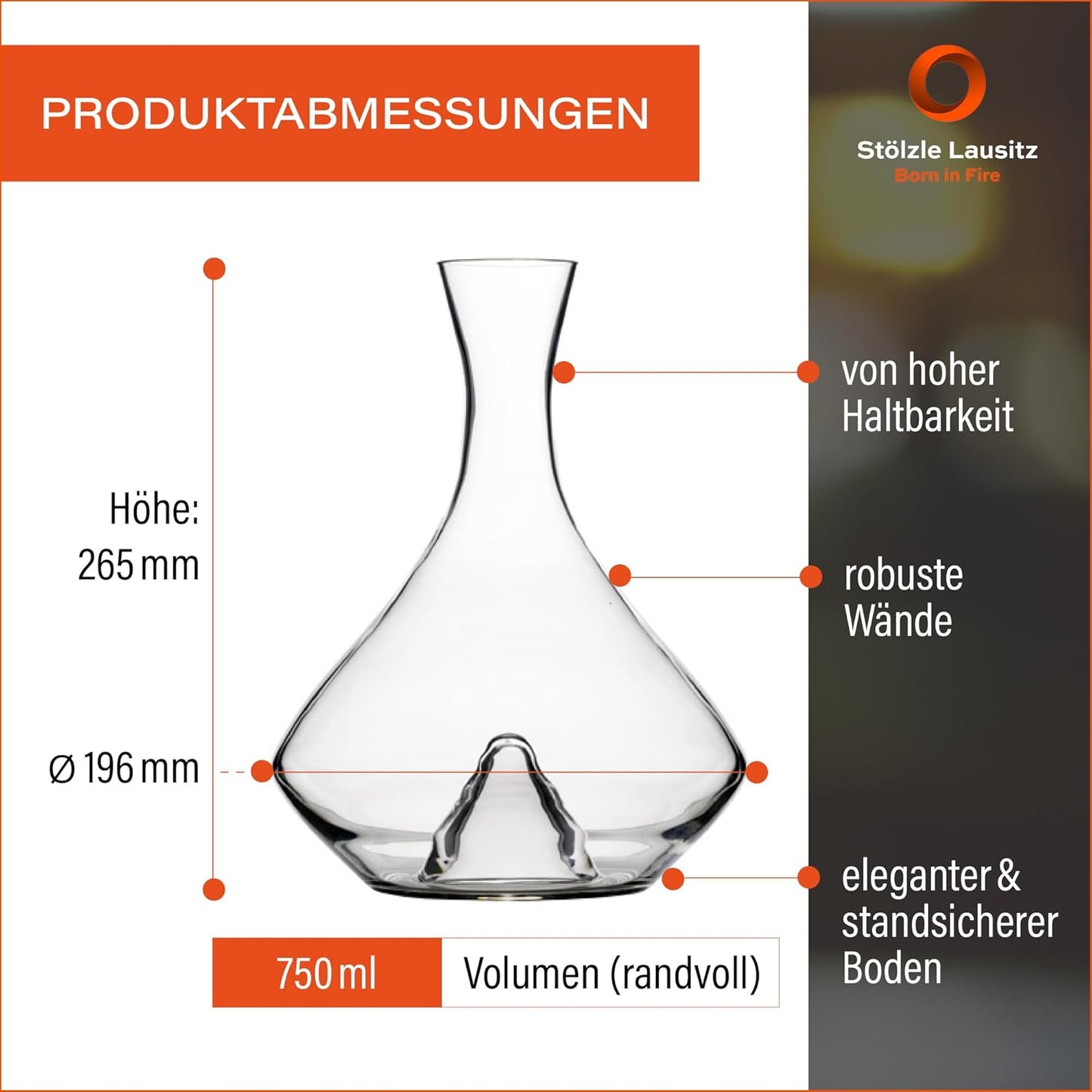 Weindekanter - Fire Vulkanos, 750 ml