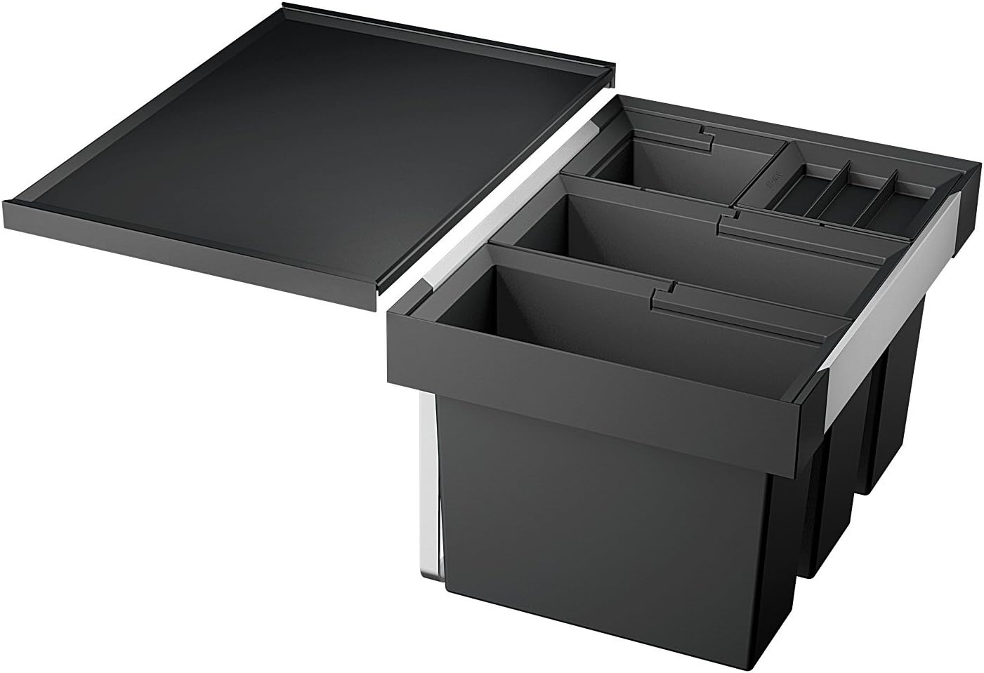 Flexon II 60/4, 60cm Unterschrank ; 2x 15 Liter & 1x 6 Liter Eimer