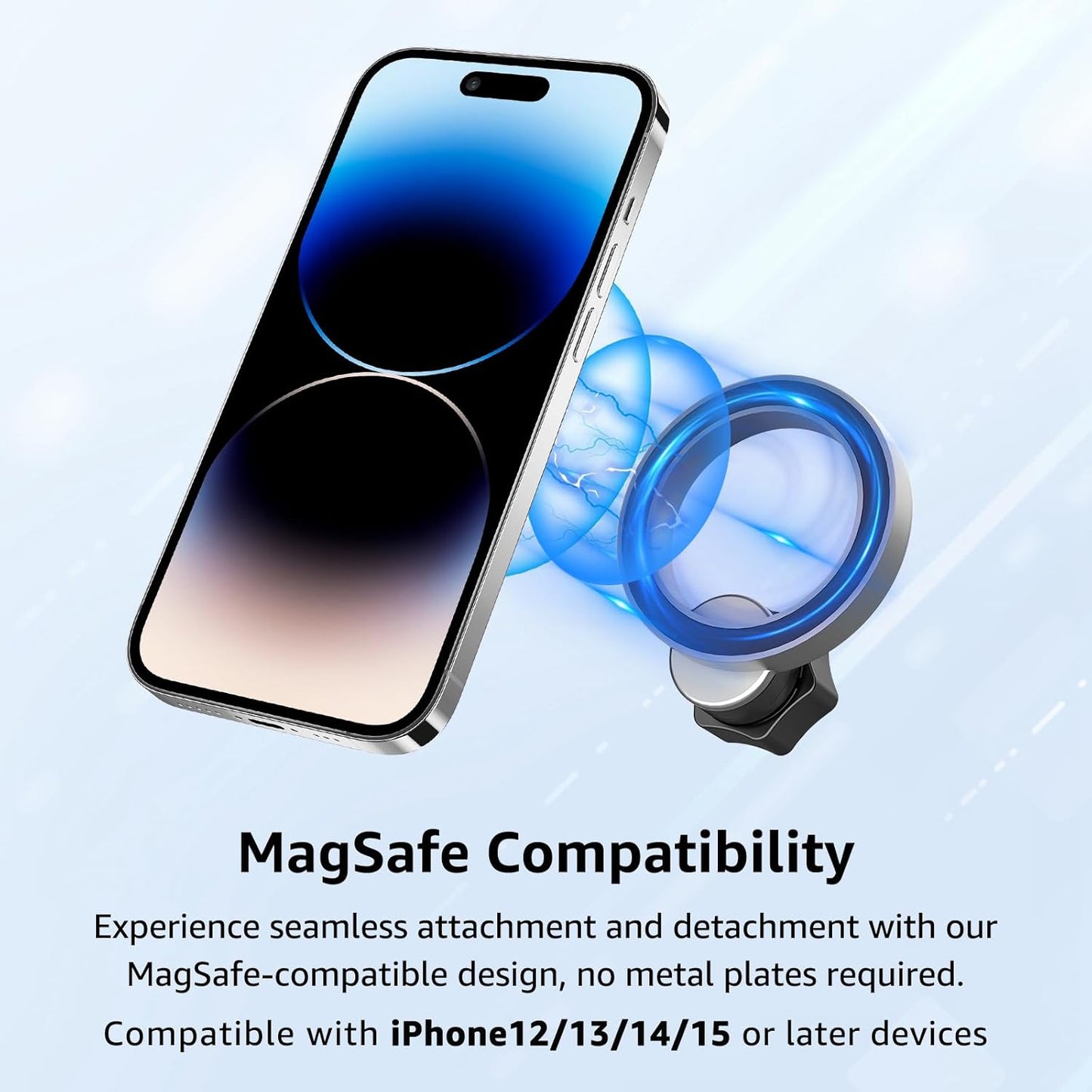 Magnet Handyhalterung Kompatibel mit iPhone Magsafe, Magsafe