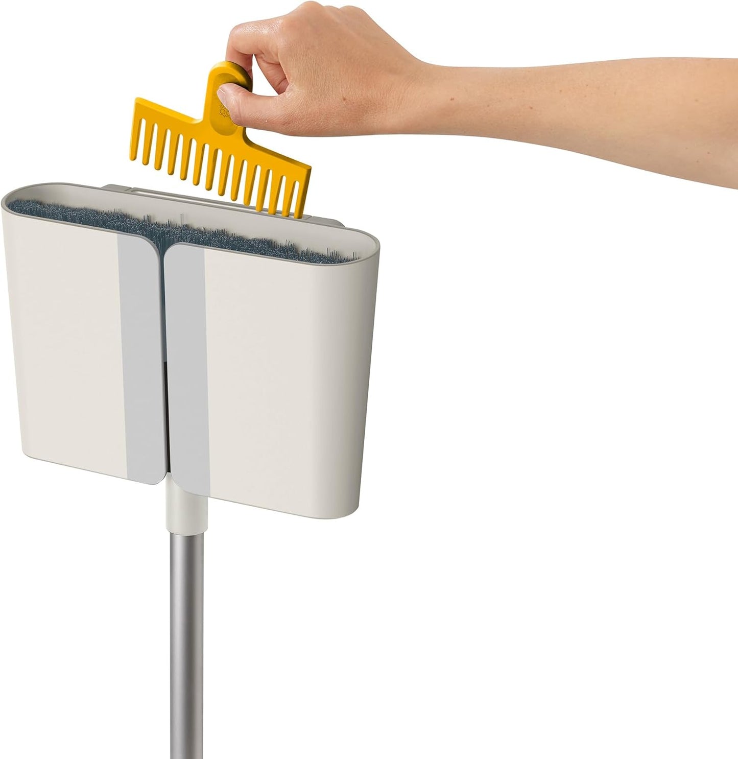 CleanTech Wandbesen mit verstellbarem Stiel und Besenabdeckung, Besen