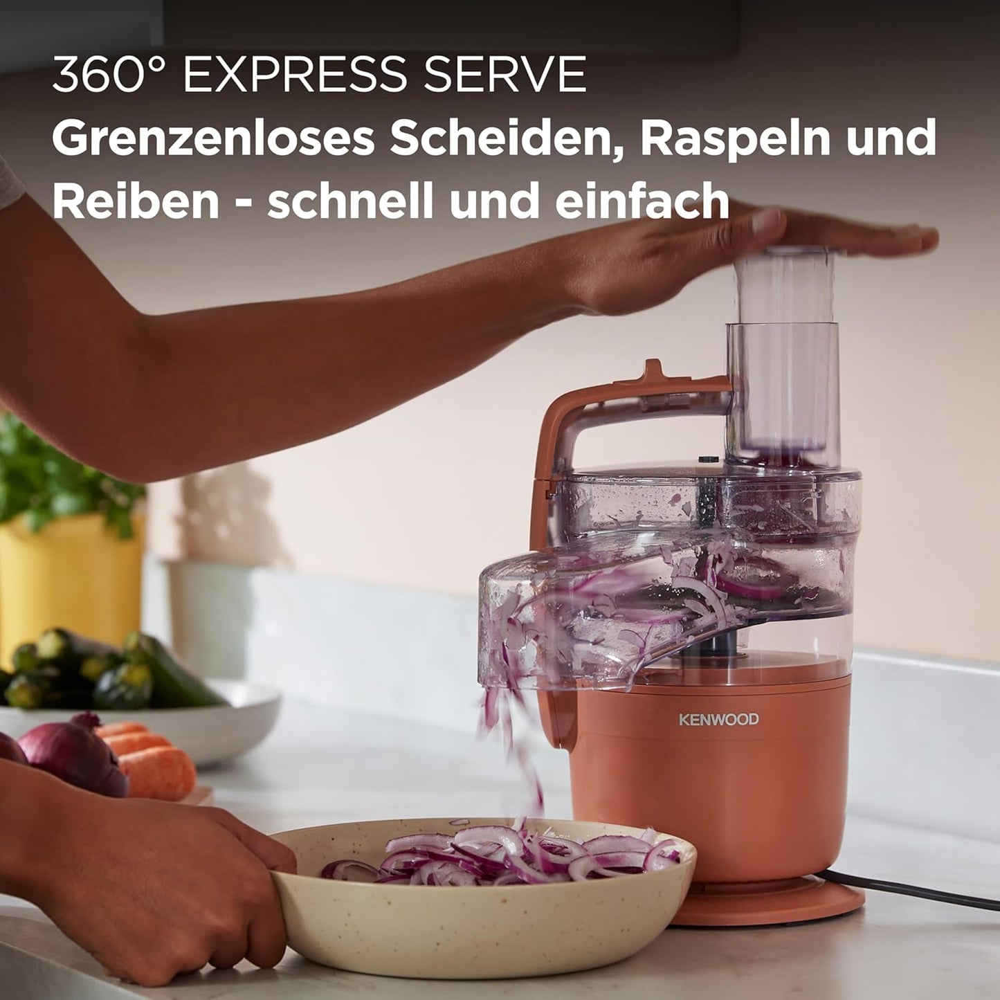 MultiPro Compact Küchenmaschine mit Express Serve, Rot