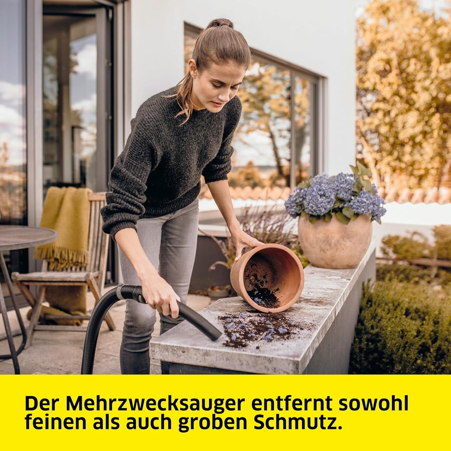 Nass-/Trockensauger WD 3 P V-19/4/20, Kunststoffbehälter, mit integrierter Gerätesteckdose