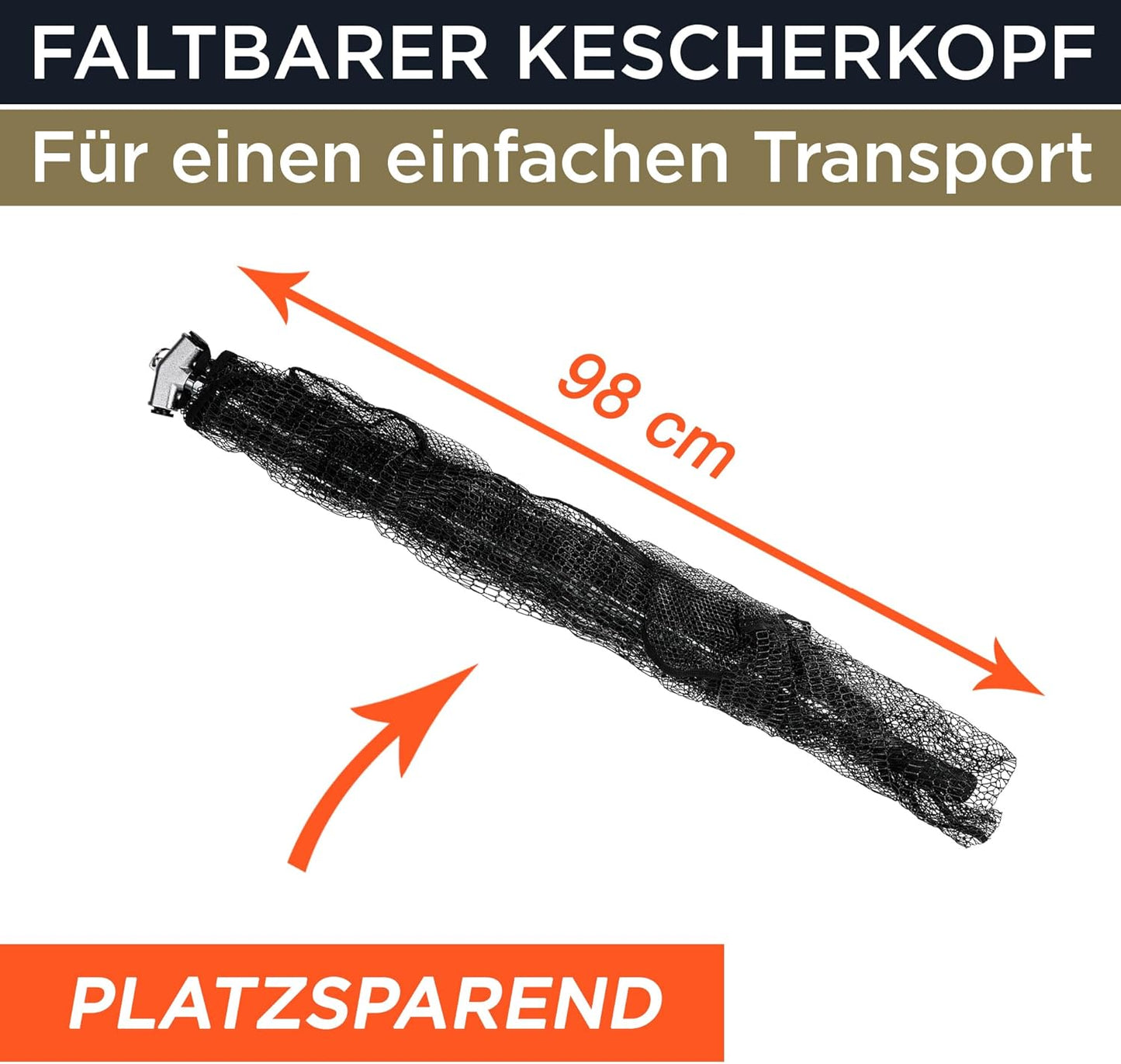 Kescher mit Hammerkopf, 240.0 Zentimeter
