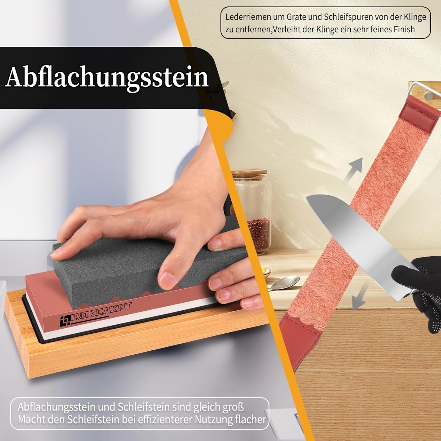 Professionelles Schleifstein-Set, 8 in 1