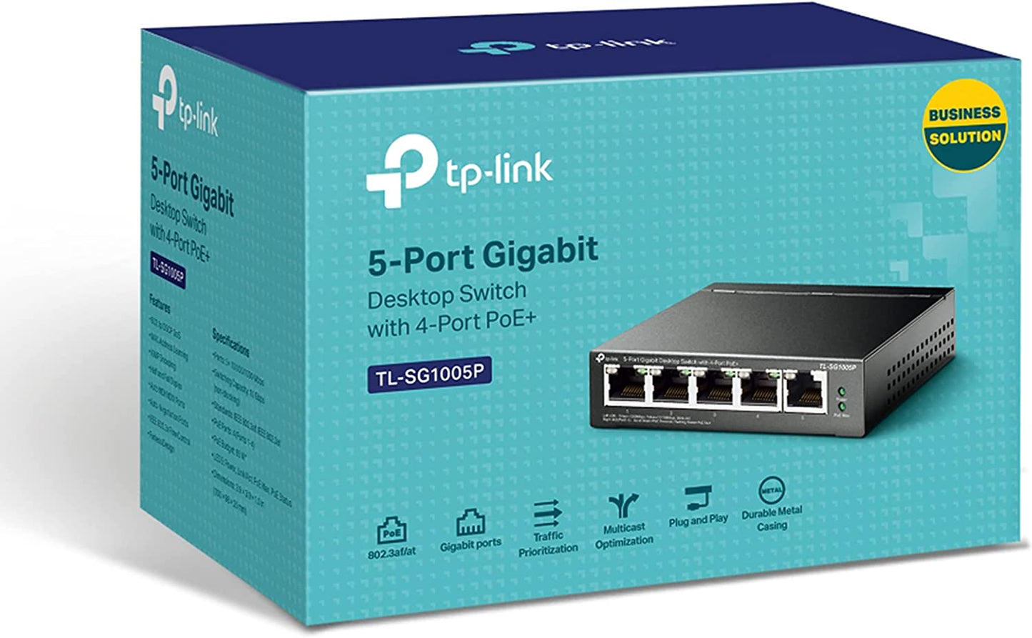 TL-SG1005P, Switch, Unmanaged PoE, 65W