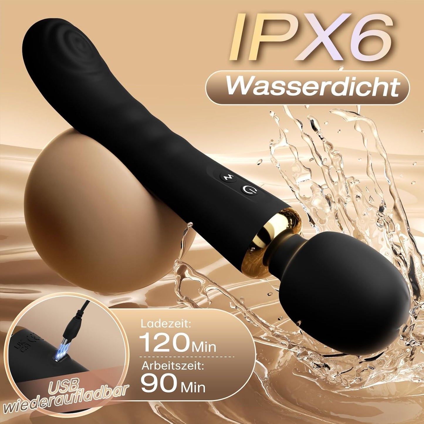 Doppelkopf-Vibrator mit App-Steuerung