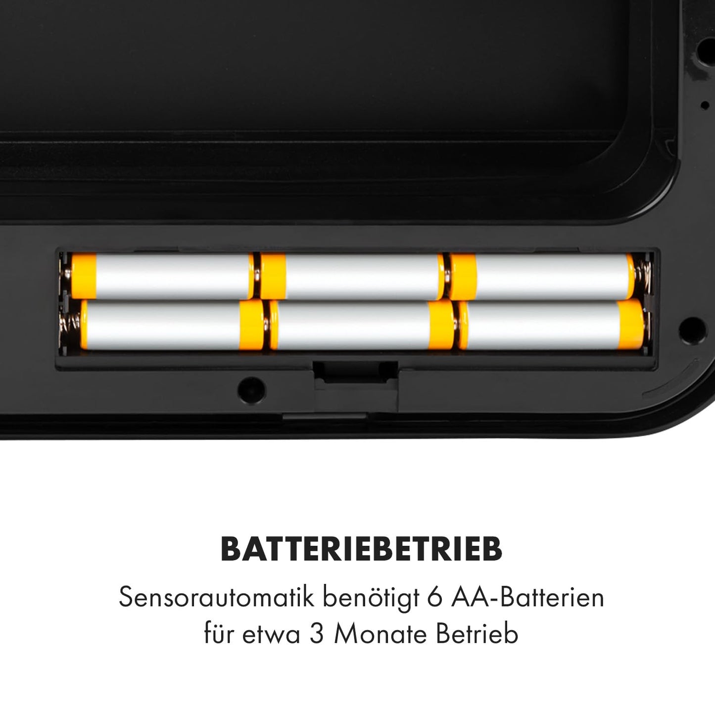 Royal Trash Sensor-Mülleimer, Mattschwarz