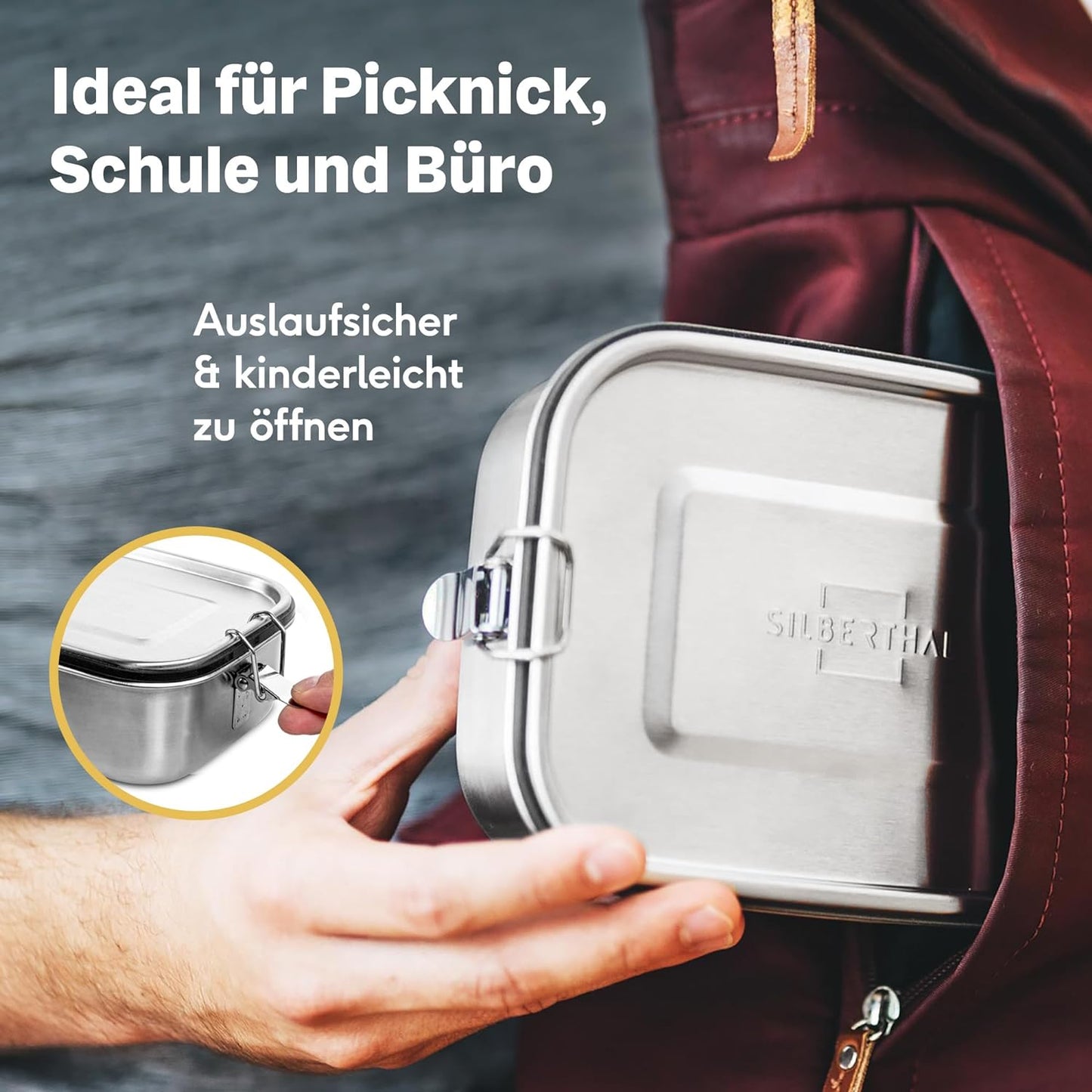 Edelstahl Lunchbox, 1400ml