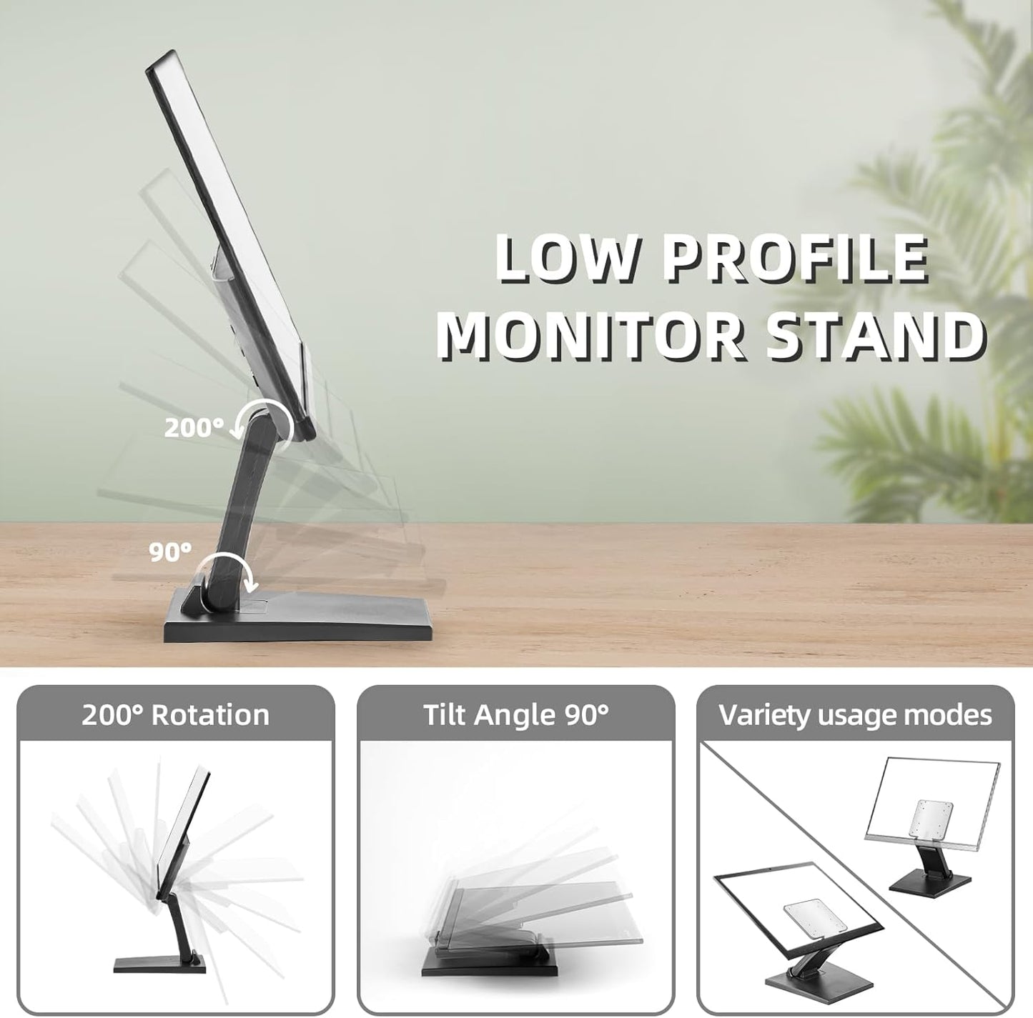 Verstellbarer Monitorständer, Black