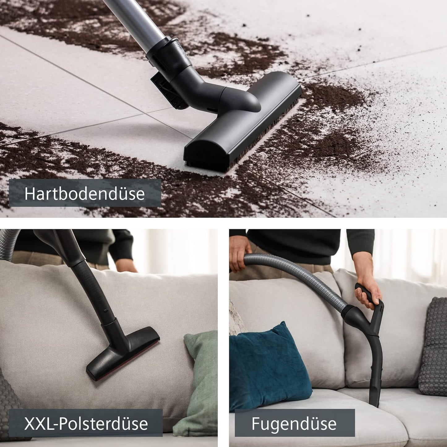 Staubsauger mit Beutel Vsz7442s, Weiss 67dB(A) extraleise Testsieger 2018