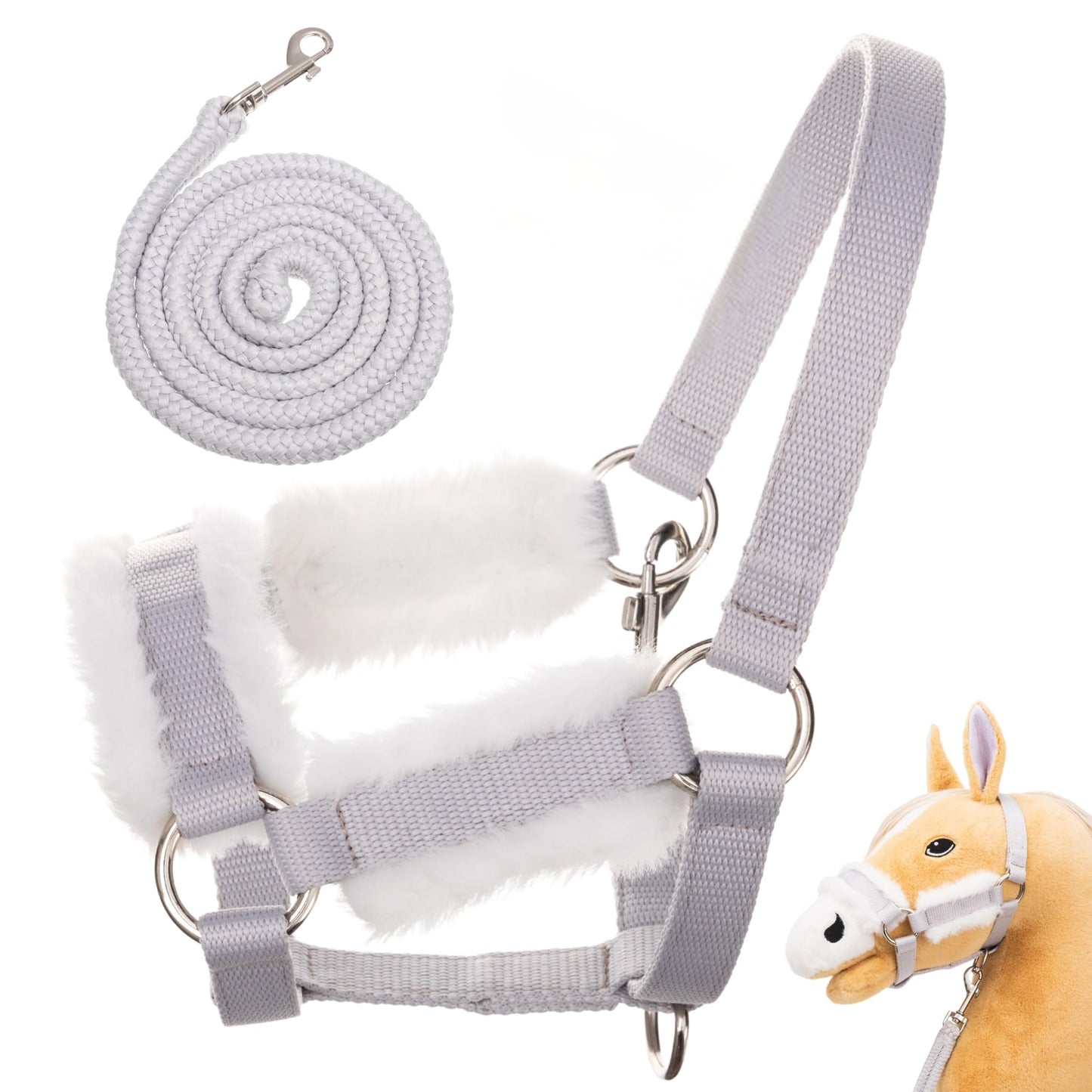Hobby Horse Halfter-Set, Grau Halfter
