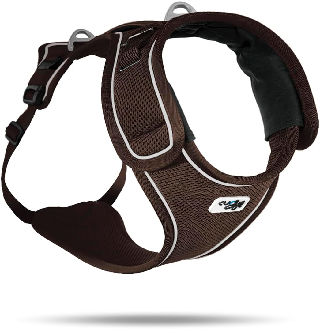 Harness Belka Hundegeschirr inkl. DogFinder ID, S Brown