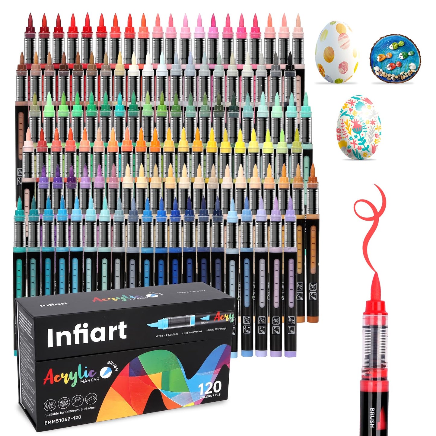 Acrylmarker Set, 120 Farben