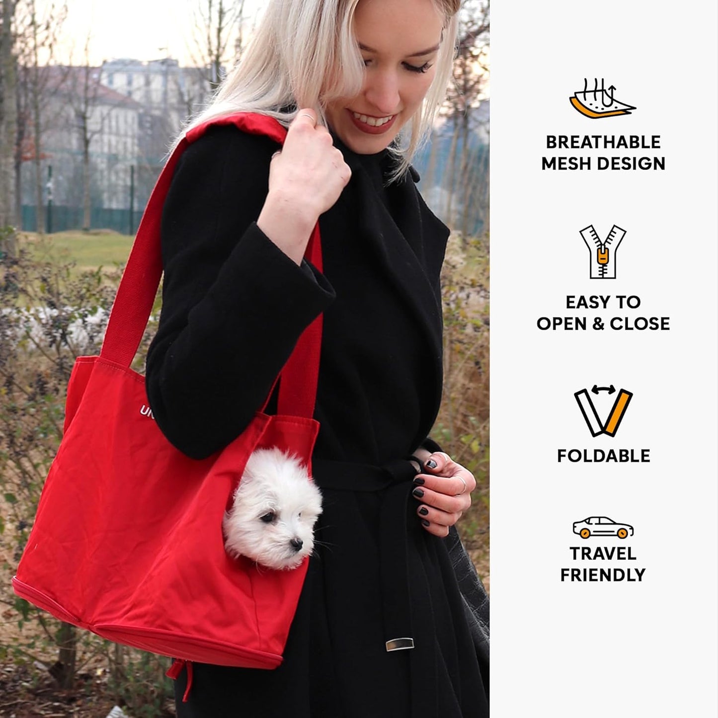 Lazy Dog Bag, Rot Taglia unica