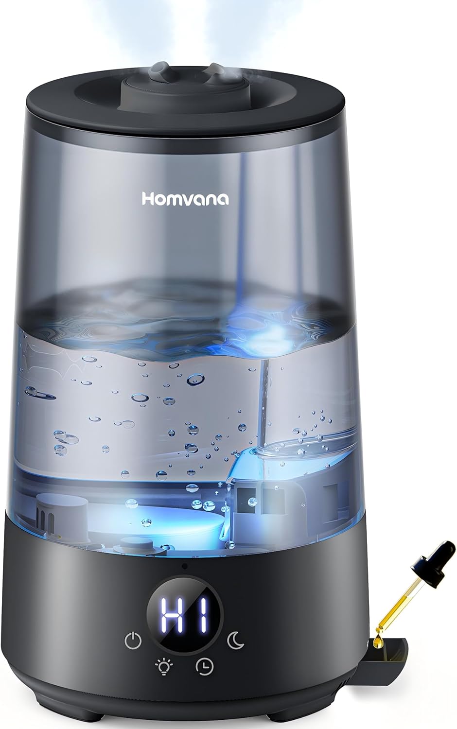 3-in-1 Luftbefeuchter 3.6L mit SilentSpray Tech, Schwarz