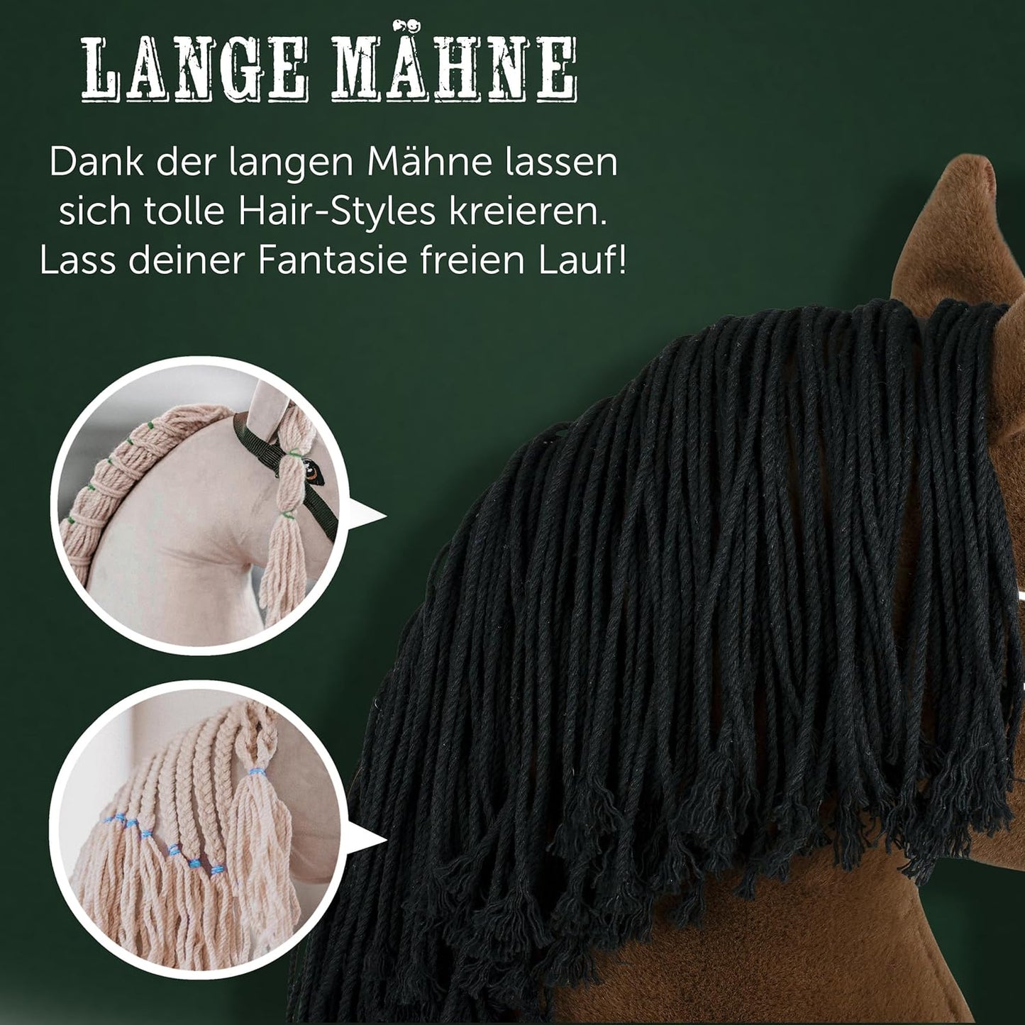 Hobby Horse Blaze mit Halfter und Trense, Blaze Small