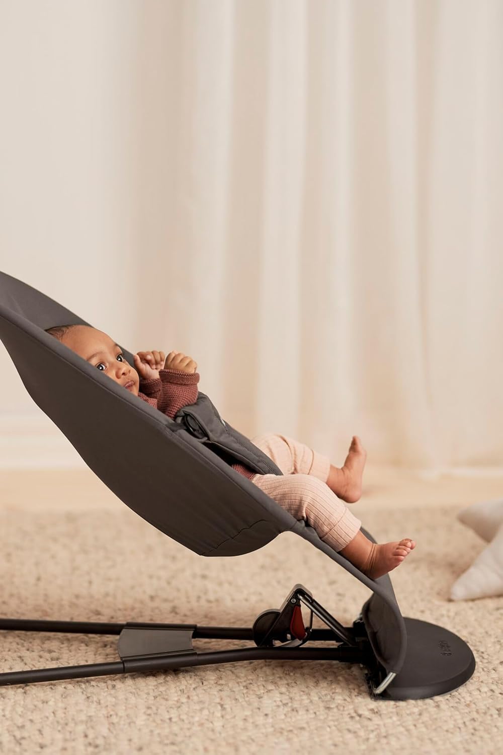 Balance Soft Baby-Hängematte, Stoff / Jersey Dunkelgrau