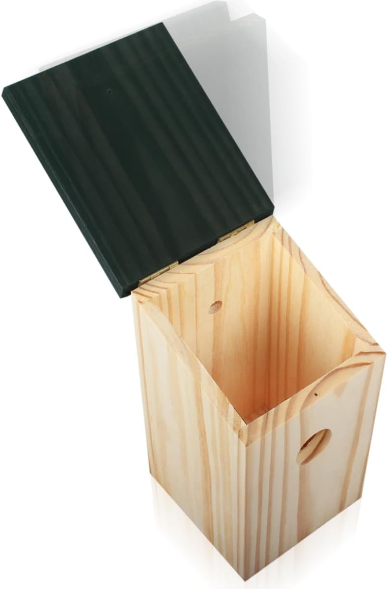 4er-Set Nistkasten aus Massivholz für kleine Vögel