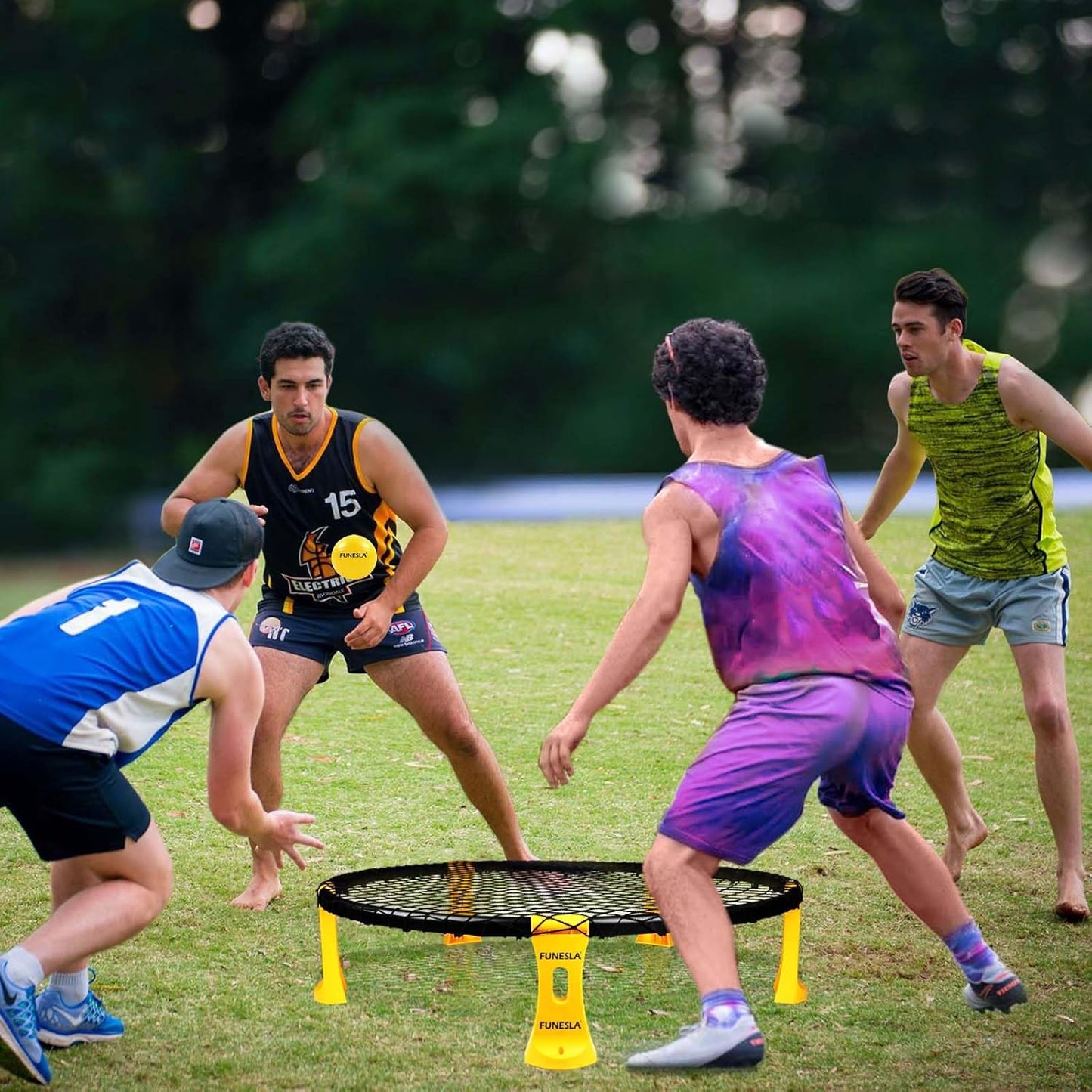 Outdoor Roundnet Spieleset mit Netz und Bällen