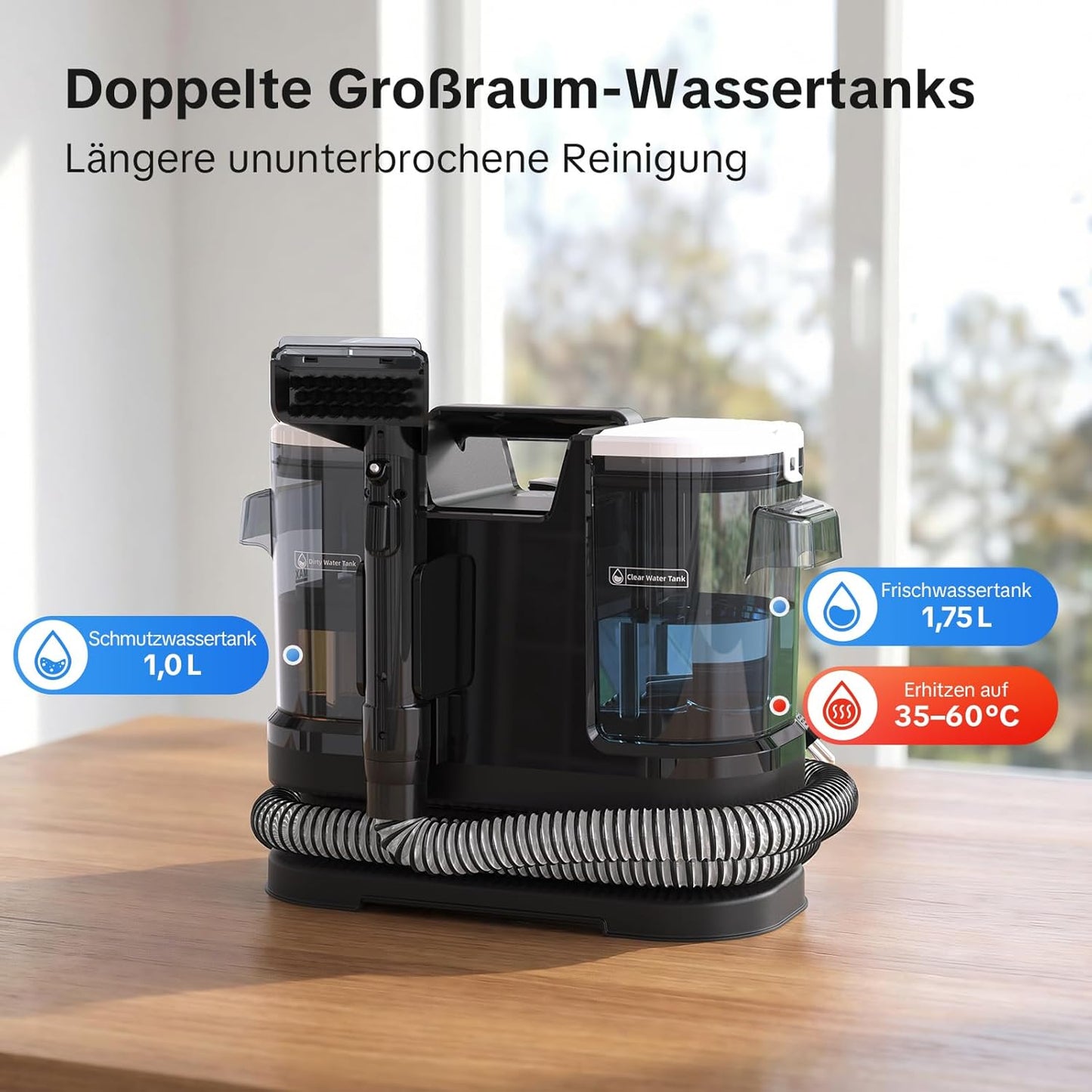 Nasssauger H8, Glanzschwarz