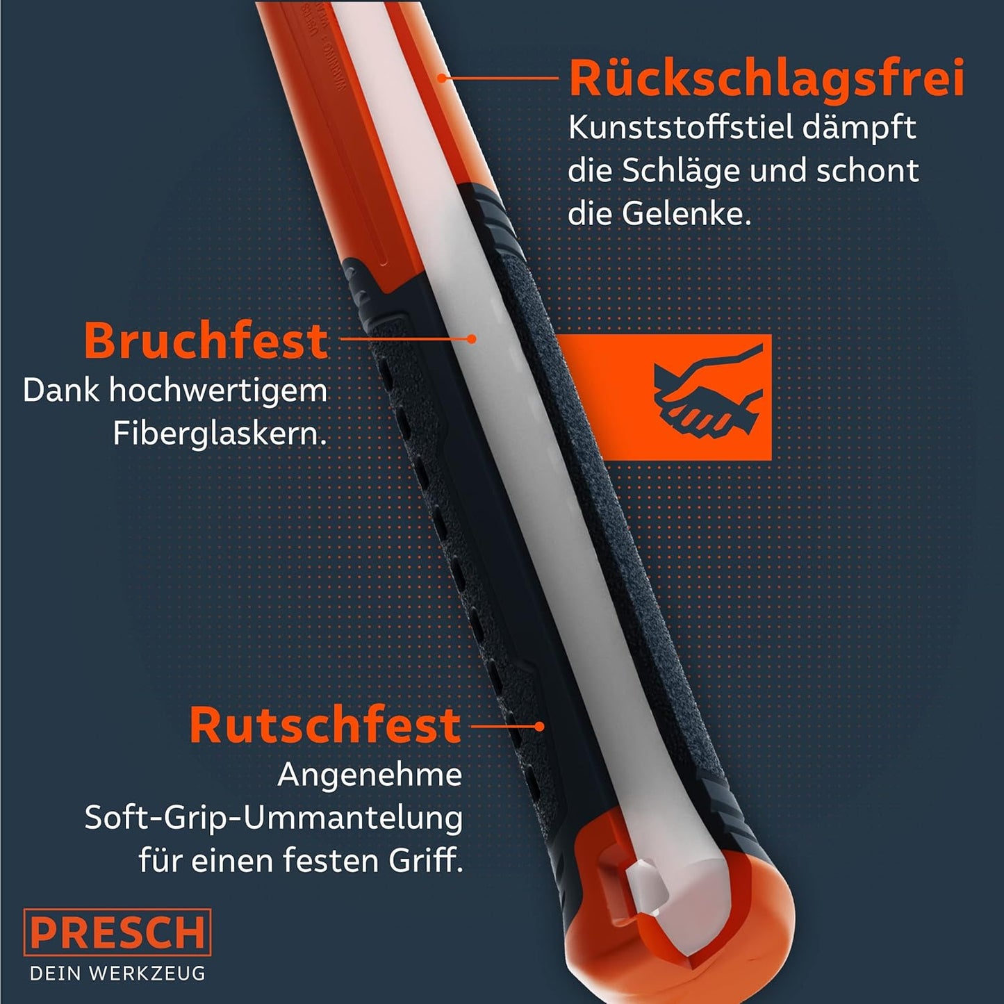 Gummihammer, Schwarz