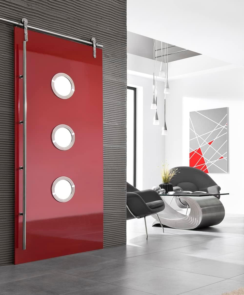 Bullauge B4000, 300 mm Mattes Glas, Silber