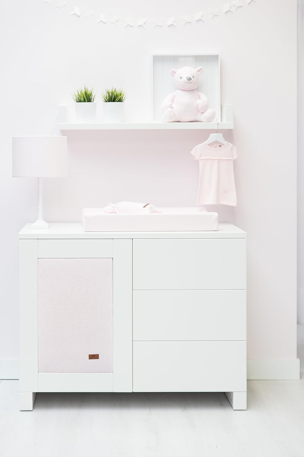 Wickelauflagenbezug aus Baumwolle (45x70 cm), Rosa